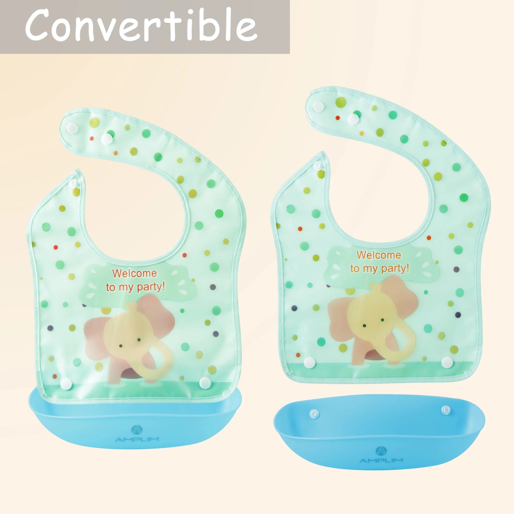 Waterproof Baby Bibs, Infant, 3 Piece