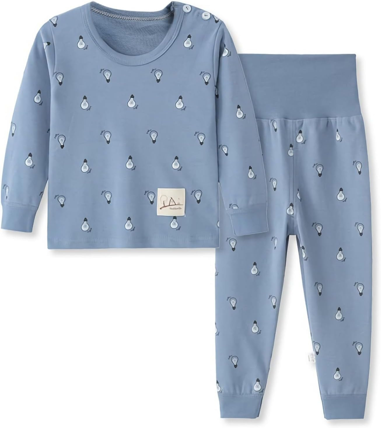 100% Cotton Baby Boys Girls Pajamas Set Long Sleeve Sleepwear