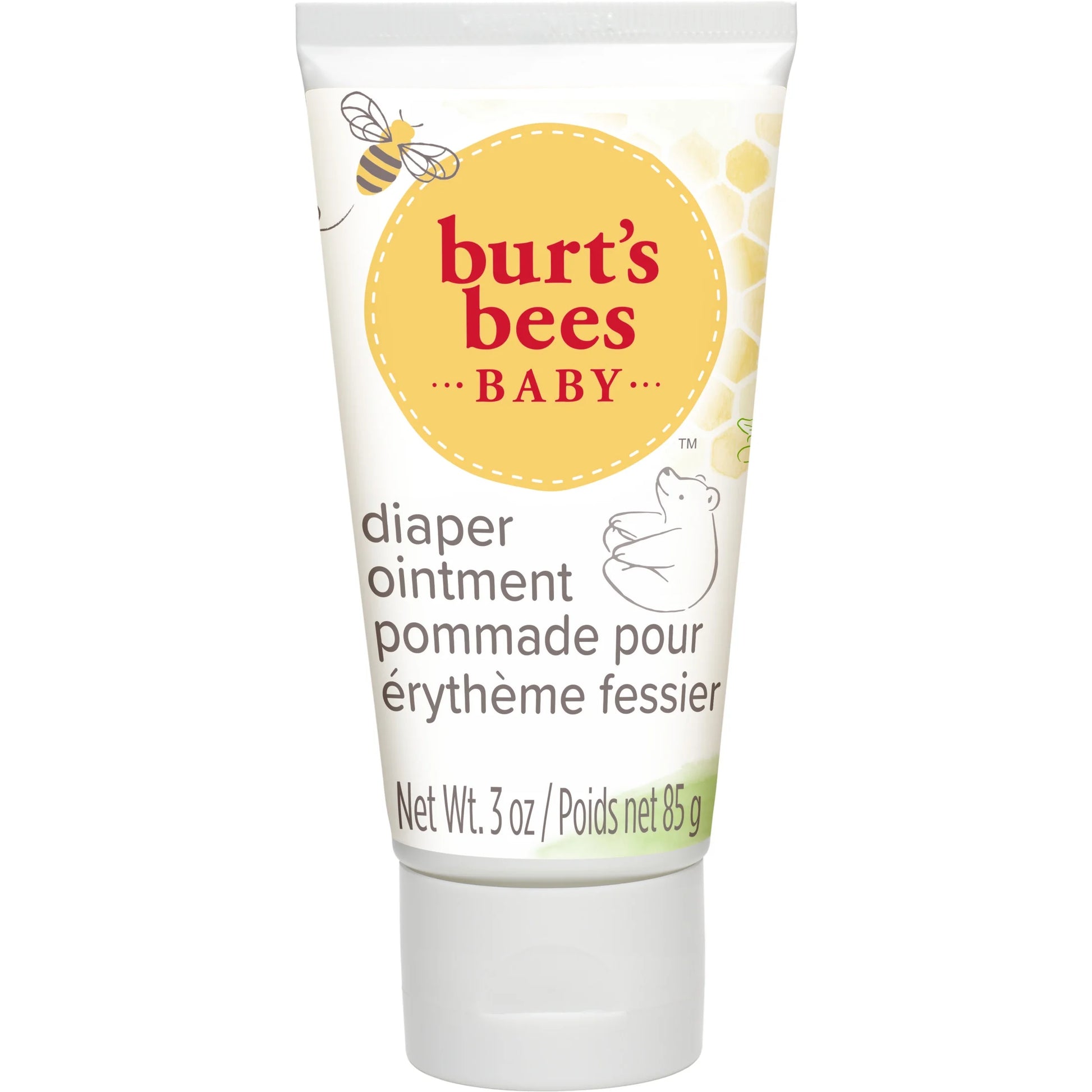 Baby 100% Natural Origin Diaper Rash Ointment, 3 Ounce Tube