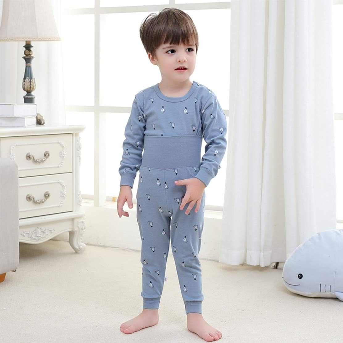 100% Cotton Baby Boys Girls Pajamas Set Long Sleeve Sleepwear