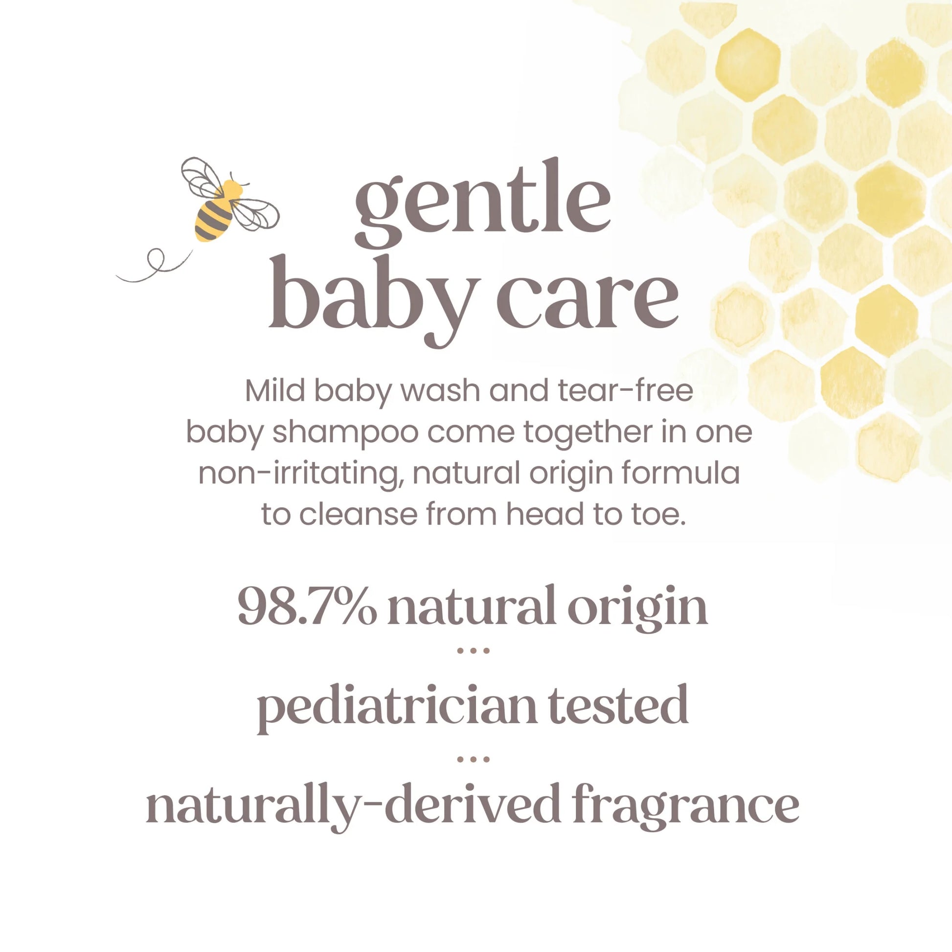 Baby Sensitive Foaming Shampoo and Wash, Fragrance Free, Tear Free, 8.4 Fluid Ounces