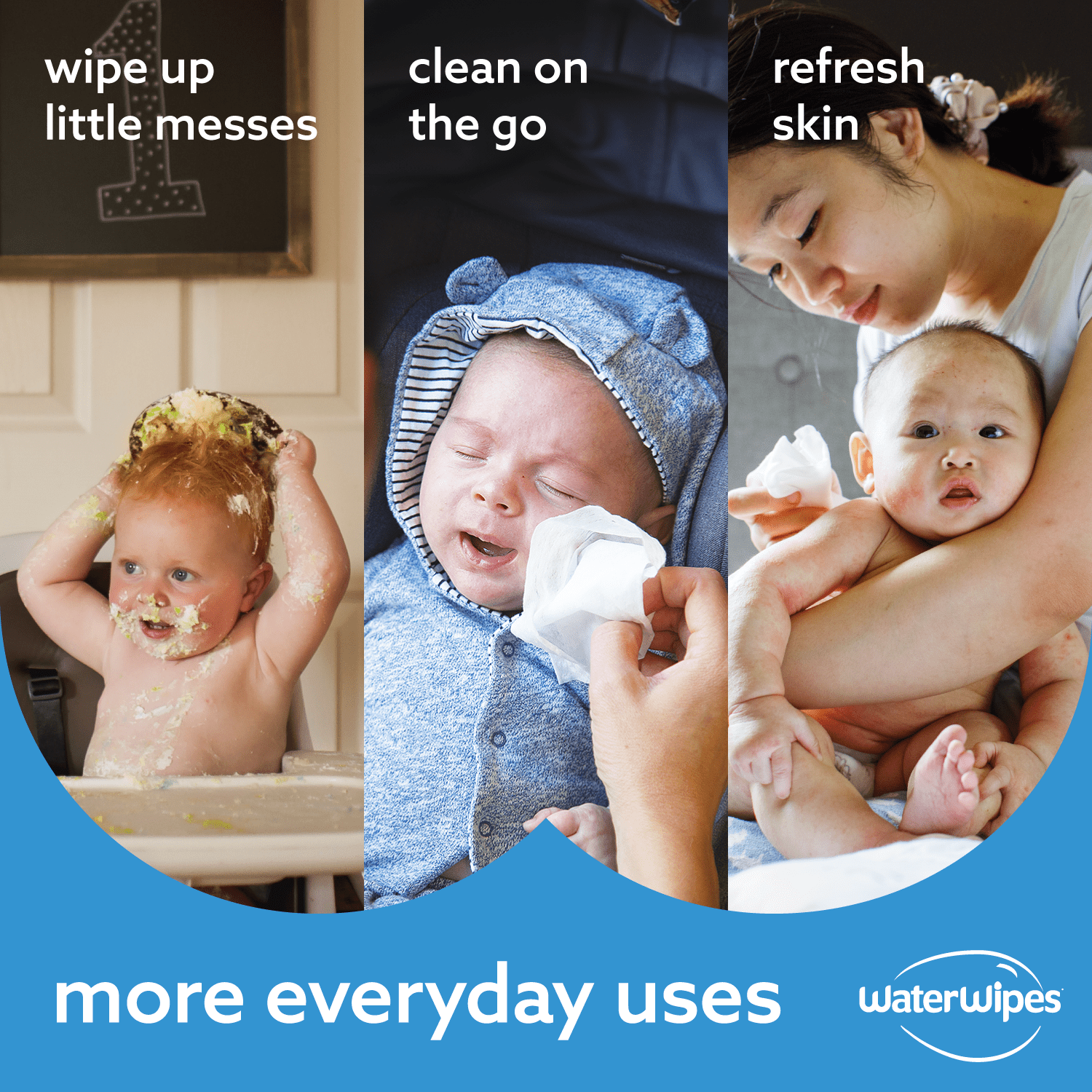 Original 99.9% Water Based Baby Wipes, Unscented, 9 Resealable Packs (540 Wipes) (Select for More Options)