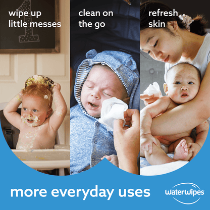 Original 99.9% Water Based Baby Wipes, Unscented, 9 Resealable Packs (540 Wipes) (Select for More Options)