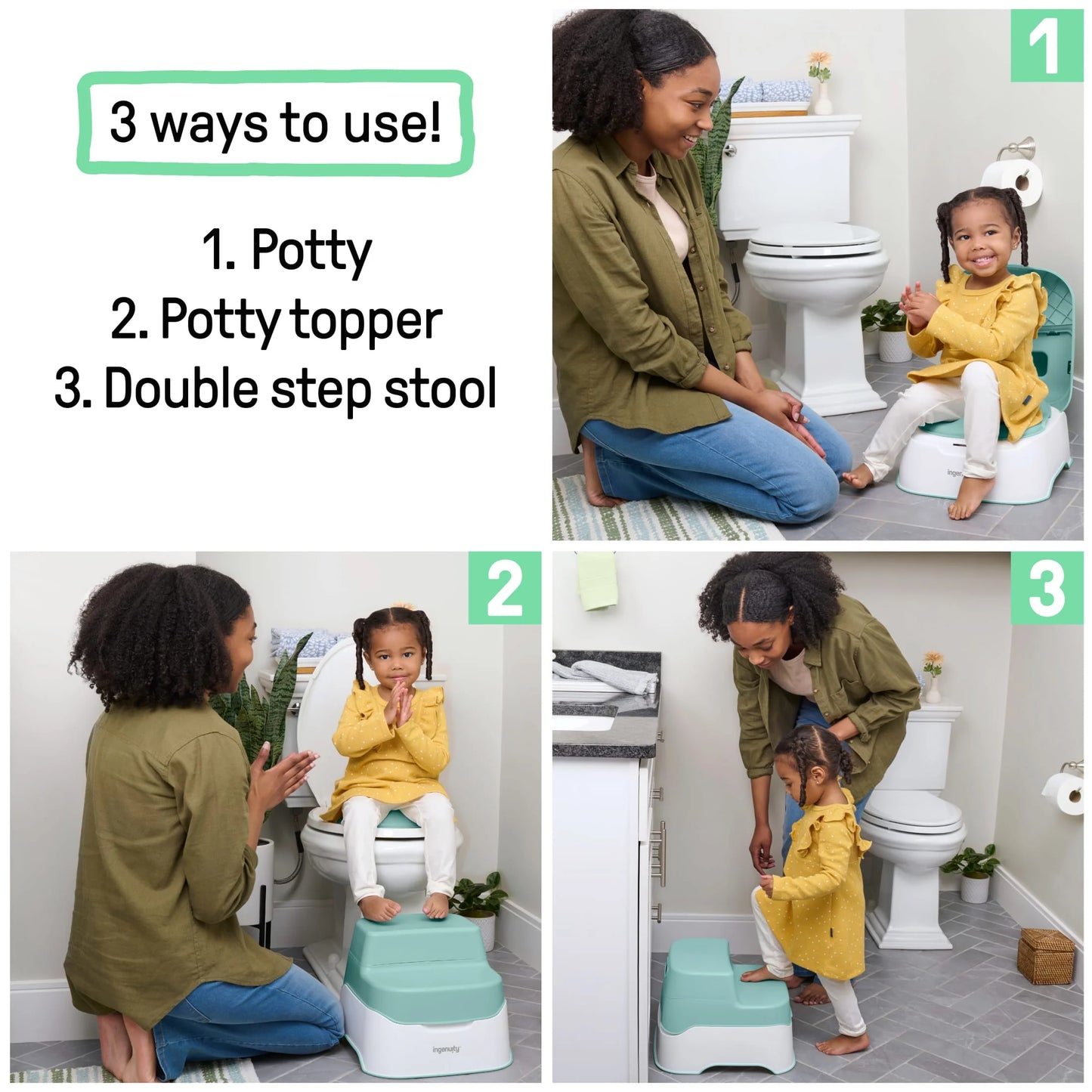 Prepare to Potty 3-In-1 System - for Toddlers Ages 18 Months+