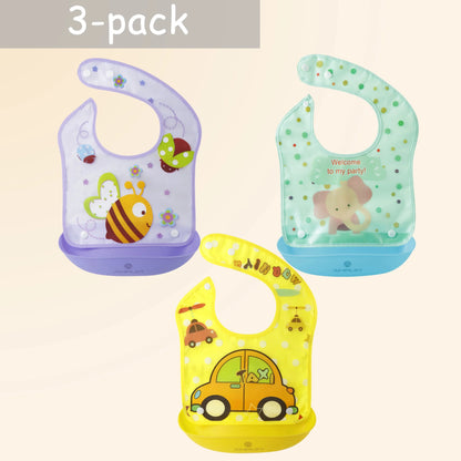 Waterproof Baby Bibs, Infant, 3 Piece