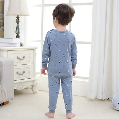 100% Cotton Baby Boys Girls Pajamas Set Long Sleeve Sleepwear