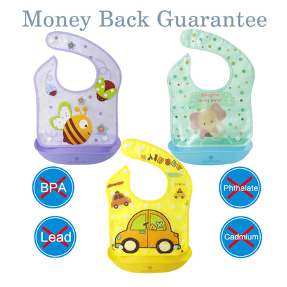 Waterproof Baby Bibs, Infant, 3 Piece