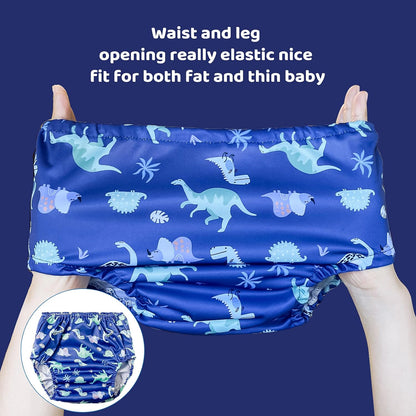 Waterproof Diaper Cover for Rubber Pants for Toddlers Good Elastic Rubber Swim Diaper Cover for Potty Training Underwear Boy 3T