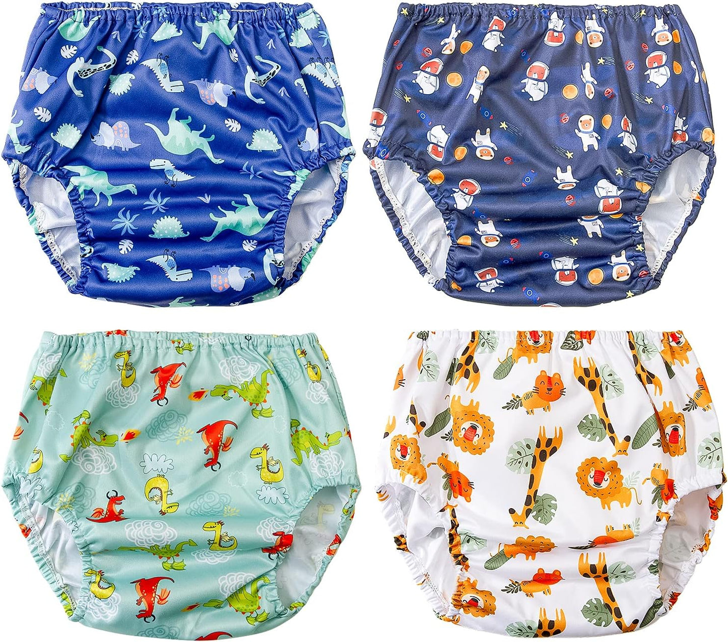 Waterproof Diaper Cover for Rubber Pants for Toddlers Good Elastic Rubber Swim Diaper Cover for Potty Training Underwear Boy 3T